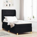  s opruga kutije s uzglavljem Crna 200 x 100 cm tkanina | shoptok.hr