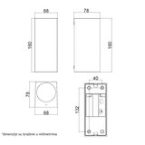 Bb Link Svetiljka zidna 2*GU10 IP65 W10412 CORTEN | ePonuda.com