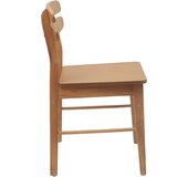 Stolac za blagovanje 2 pcs Prirodna Čvrsto drvo | shoptok.hr