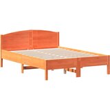 Furnova Posteljni okvir brez vzmetnice voščeno rjav 120x190 cm borovina, (21940835) | Shoptok.si