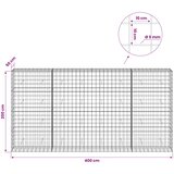  Gabion s žicom debljine 5 mm i mrežom 10x10 cm 400x50x200 cm | shoptok.hr