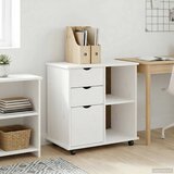  Mobilni ormar Bijelo 63,5 x 39 x 65,5 cm Čvrsto borovo drvo | Eponuda.com