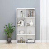 vidaXL Ormarić za knjige / komoda sjajni bijeli 66x30x130 cm iverica Cijene
