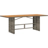  7-delni vrtnarski jedilni set, sivo poli ratan | Shoptok.si