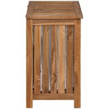  Košarica za rublje Prirodna 50 x 35 x 60 cm Čvrsto teak drvo | shoptok.hr
