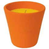 ROURA Sveča 340225.085.2, Citronela v keramiki 80 X 82 mm, oranžna