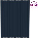 Krovni panel 12 pcs Antracit 60 x 45 cm Pocinčani čelik | shoptok.hr