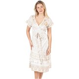 Isla Bonita By Sigris Dolge obleke Dolga Midi Obleka Bež | Shoptok.si