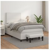  Krevet s oprugama i madracem bijeli 120x200 cm od umjetne kože | shoptok.hr