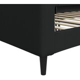  Dnevni krevet crni 100 x 200 cm od tkanine | shoptok.hr