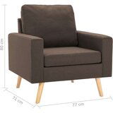  2-dijelni set sofa od tkanine smeđi | shoptok.hr