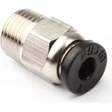 metal threaded push-fit conector - 4 mm