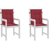  Jastuci za vrtne stolice 2 kom boja vina 100x50x3 cm od tkanine | shoptok.hr