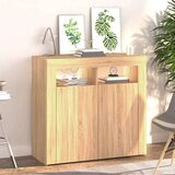  Komoda z LED lučkami sonoma hrast 80x35x75 cm, (20621176) | Shoptok.si