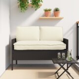vidaXL Set jastučića za palete s jastukom 3 pcs Krema | shoptok.hr
