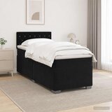  s box springom, madracem i LED-om Crna 90 x 190 cm | shoptok.hr