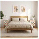 vidaXL Noćni ormar MAINZ 2 kom. Hrast sonoma 36 x 33 x 50 cm - Cvjetni uzorak 2 Cijene