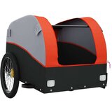  Kolesarska tovorna prikolica črna in oranžna 45 kg že | Shoptok.si
