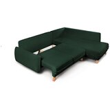 Bonami Selection Tamno zelena sklopiva/s prostorom za odlaganje kutna garnitura od samta (s desnim kutom/u obliku slova L) Tori – | shoptok.hr
