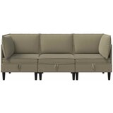  Set namještaja za dnevni boravak 3 pcs Kaki Tkanina | shoptok.hr