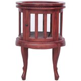  Omarica z vitrino rjava 50x50x76 cm trden mahagonij | Shoptok.si