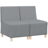  Modularna sofa bez naslona 2 pcs Svijetlo siva 55 x 74 x 82 cm | shoptok.hr