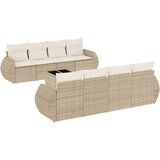  9-dijelni set vrtnih sofa s jastucima bež od poliratana | shoptok.hr