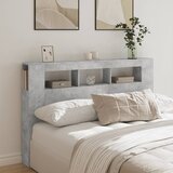  LED uzglavlje siva boja betona 160 x 18,5 x 103,5 cm | Eponuda.com