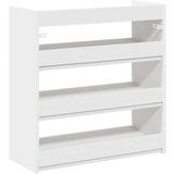 vidaXL Regal za čevlje bel 60x25x62 cm inženirski les | Shoptok.si