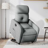  Naslonjač na podizanje od tkanine svjetlosivi | shoptok.hr