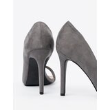 GOODIN Gray suede stiletto sandals | shoptok.hr