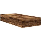  Postelja z prostorom za shranjevanje Stari les 100x200 cm | Shoptok.si