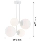  Argon 1644 - Luster na šipci ASPEN 4xE27/15W/230V bela | Eponuda.com