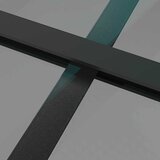  Unutarnja vrata 76 x 201,5 cm crna od ESG stakla i aluminija | Eponuda.ba