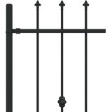  Ograda sa šiljcima Asten Crna 200 x 150 cm | shoptok.hr