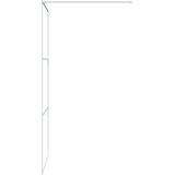 Pregrada za tuš bijela 90 x 195 cm s prozirnim staklom ESG | shoptok.hr