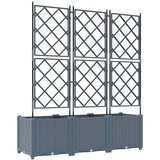  Vrtna saksija 3 pcs Svijetlo siva 120 x 40 x 143 cm Plastika | Eponuda.com