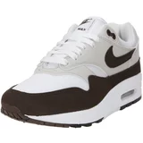 Nike Sportswear Niske tenisice 'Air Max 1 87' tamno smeđa / siva / bijela