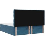  Okvir kreveta s madracima tamnoplavi 160x200cm baršunasti | shoptok.hr