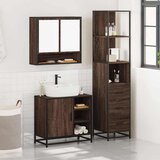 vidaXL 3-dijelni set kupaonskog namještaja boja smeđeg hrasta drveni | shoptok.hr