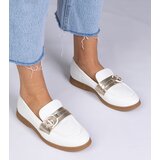 D/CEO marka niezdefiniowana White faux leather loafers with rhinestones Berita Cijene