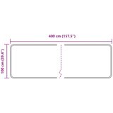 Traka za tepih MARSA Sivi 100 x 400 cm Poliester i PVC | shoptok.hr