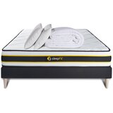 SLEEPFIT Celoten paket za posteljo - Vzmetnica 140x200 cm + Vzmetni boksi z letvami (komplet) + 2 vzglavnika + Prevleka - Flexy, (21613321) Cene