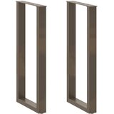  Noge za barski stol U-oblik 2 kom Prirodni čelik 40 x (100-101) cm Čelik | shoptok.hr