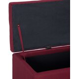  Klupa s pretincem za pohranu 116 cm crvena poliesterska | Eponuda.com