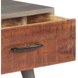  Stolić za kavu sivi 100x60x40 cm od masivnog grubog drva manga | shoptok.hr