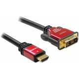 Delock hdmi-dvi-d kabel 2m highspeed rdeč 84342 | Shoptok.si