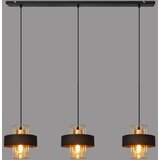 Luster na sajli VOLTA 3xE27/15W/230V crna/roze zlato | Eponuda.com