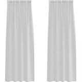 vidaXL Zavjese sa zavjesama 2 pcs Svjetlosiva 140 x 225 cm Poliester | shoptok.hr