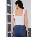 Dewberry Z2001 LADIES CROP BLOUSE-WHITE | shoptok.hr